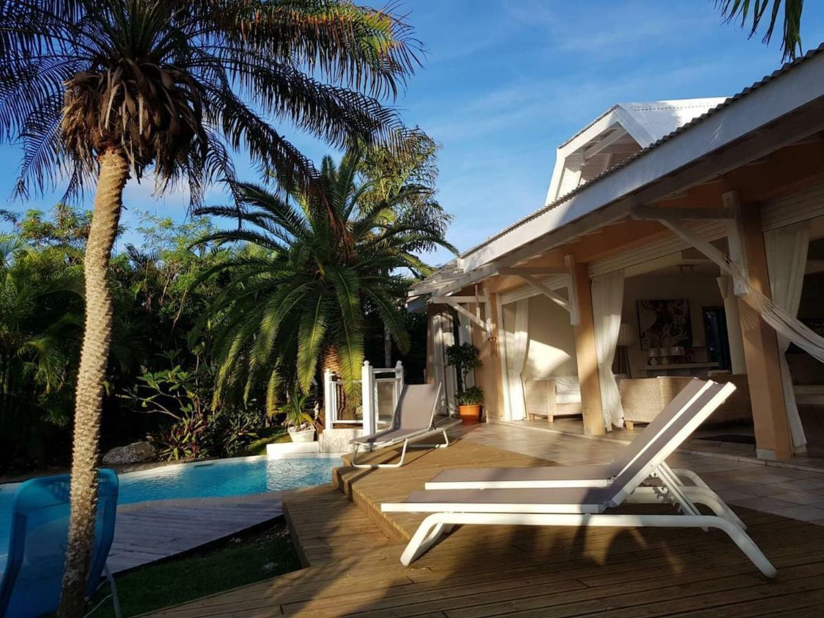 Villa Iguanou Et Piscine En Bord De Mer Proche Plages Marina Et Golf Сен-Франсуа Экстерьер фото