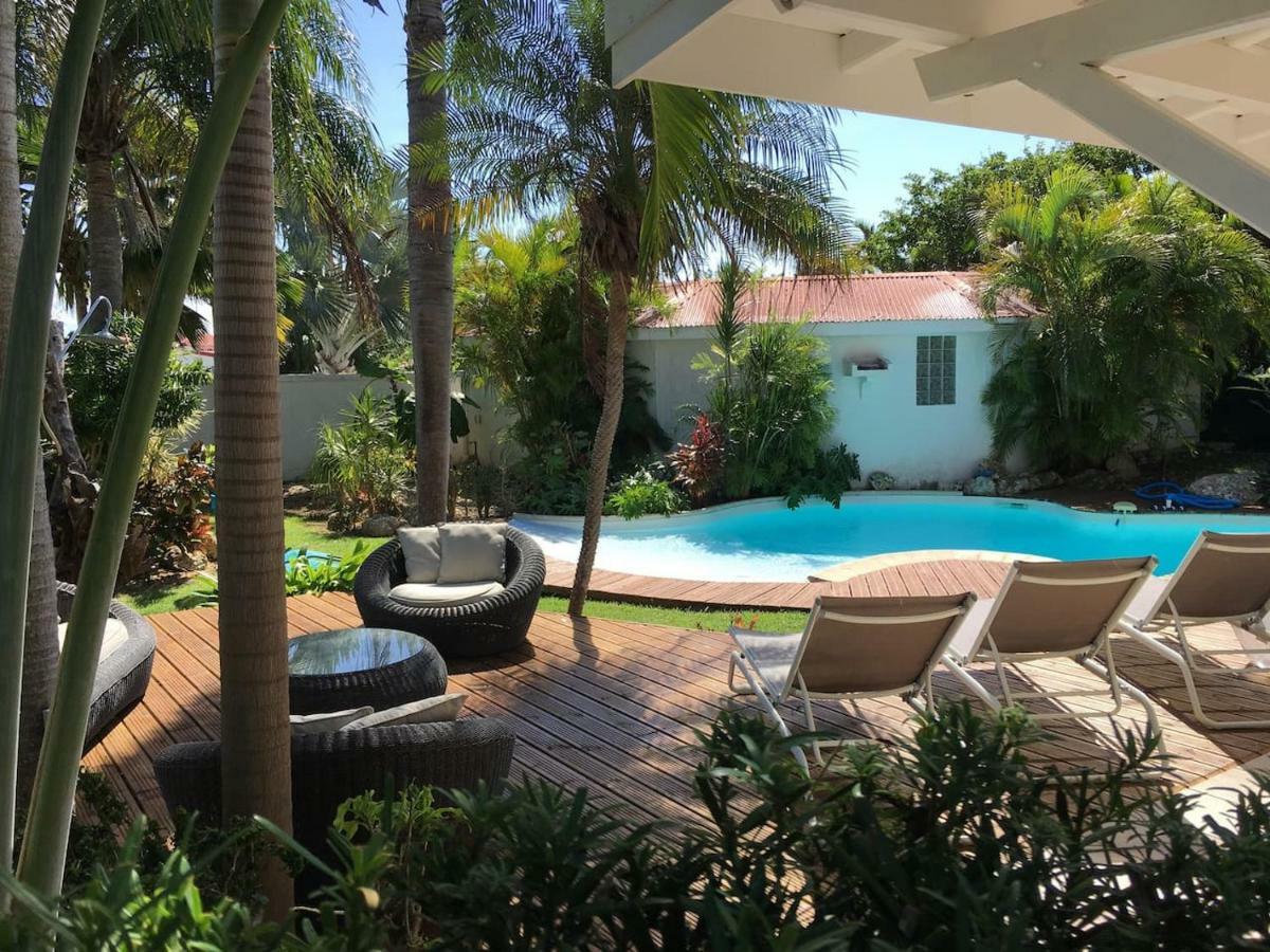 Villa Iguanou Et Piscine En Bord De Mer Proche Plages Marina Et Golf Сен-Франсуа Экстерьер фото